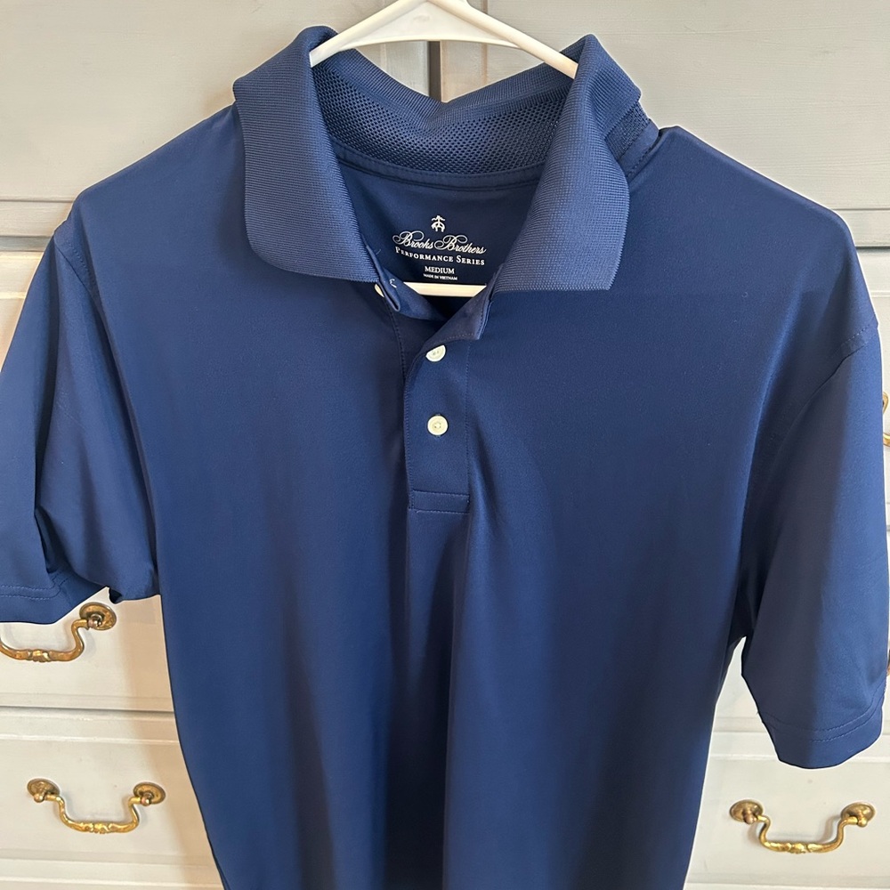 Brooks Brothers Blue Polo Shirt Classic Design
